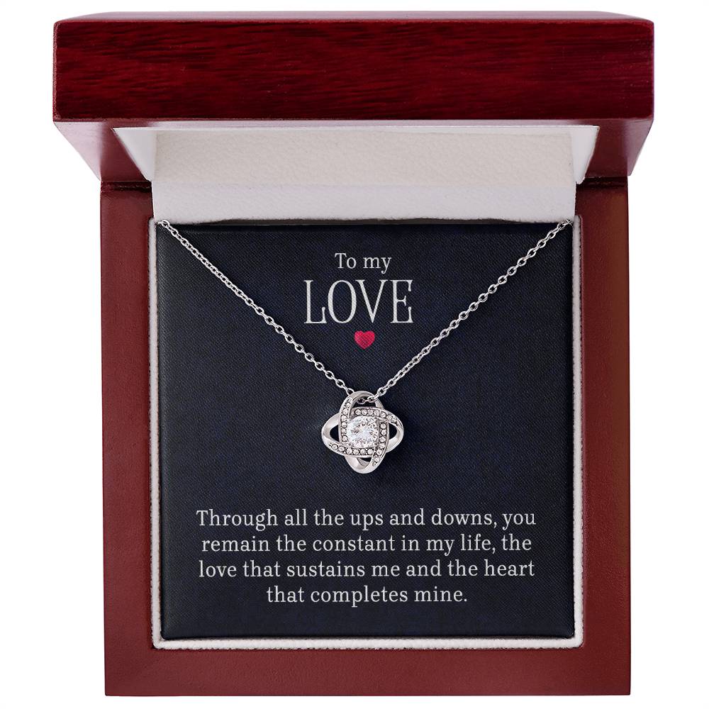 To My Love - Lov eKnot Necklace - Teedubb Xsclusive