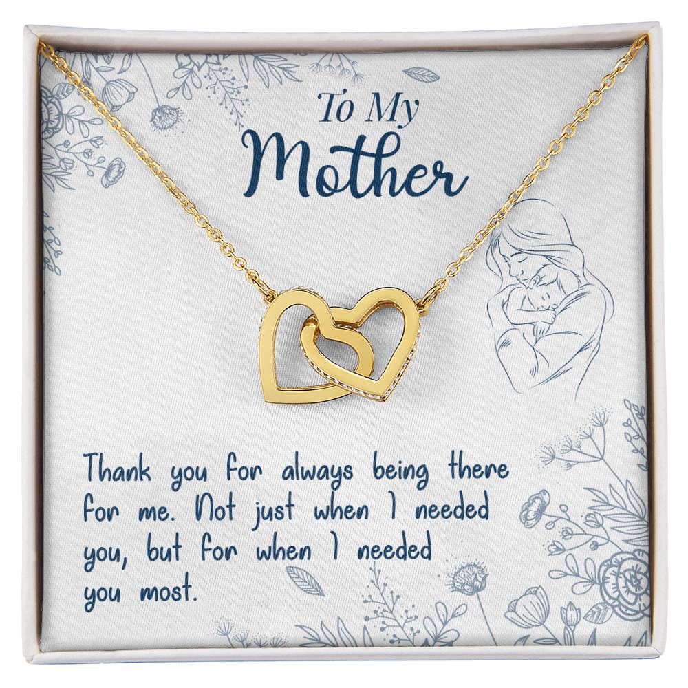 Thank You For Always Being There - Interlocking Hearts Necklace - Teedubb Xsclusive