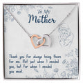 Thank You For Always Being There - Interlocking Hearts Necklace - Teedubb Xsclusive
