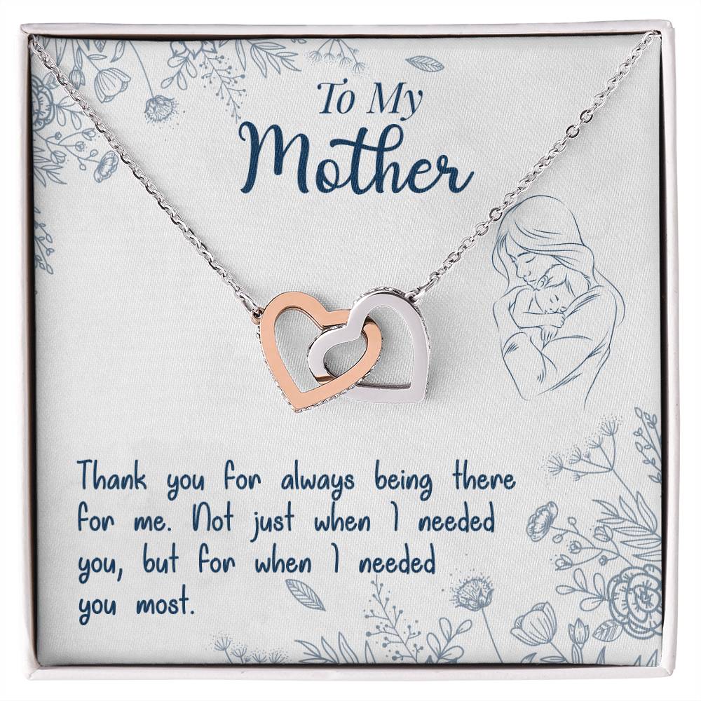 Thank You For Always Being There - Interlocking Hearts Necklace - Teedubb Xsclusive