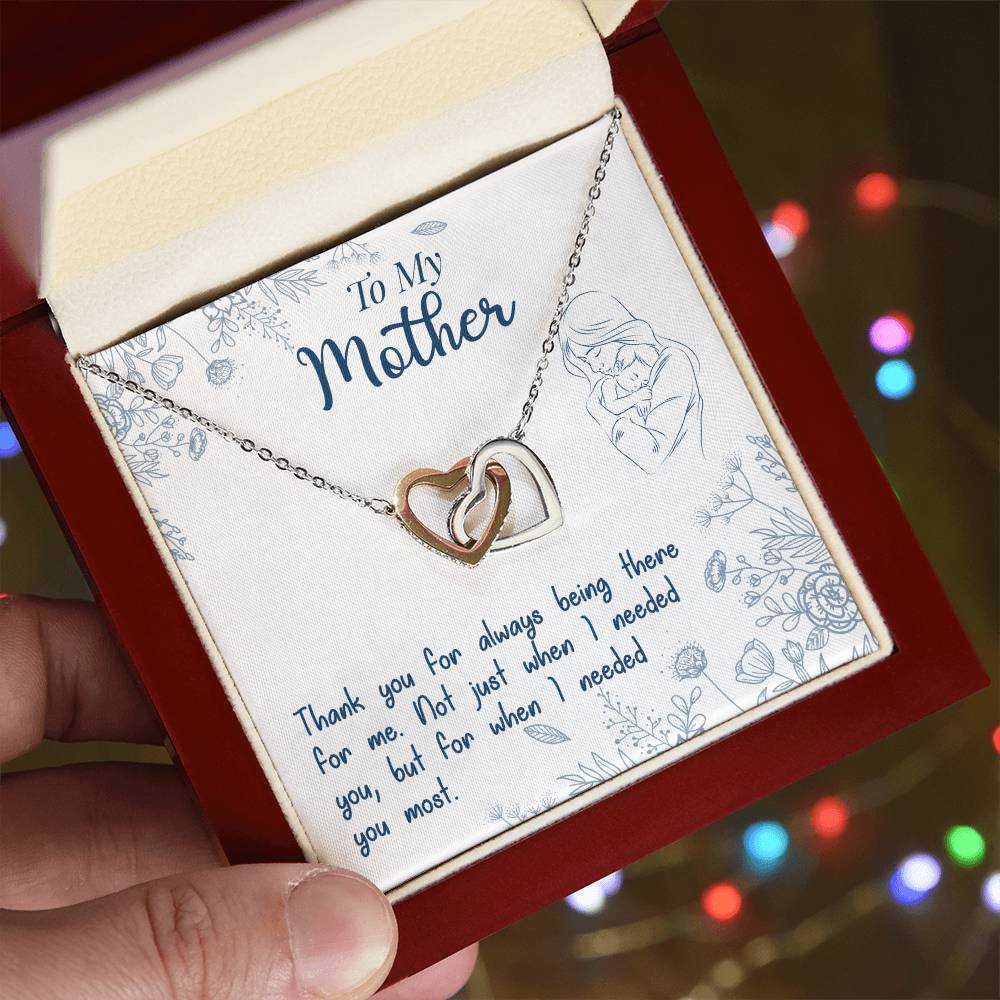 Thank You For Always Being There - Interlocking Hearts Necklace - Teedubb Xsclusive