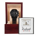 My Husband My Love - Black Chronograph Watch - Teedubb Xsclusive