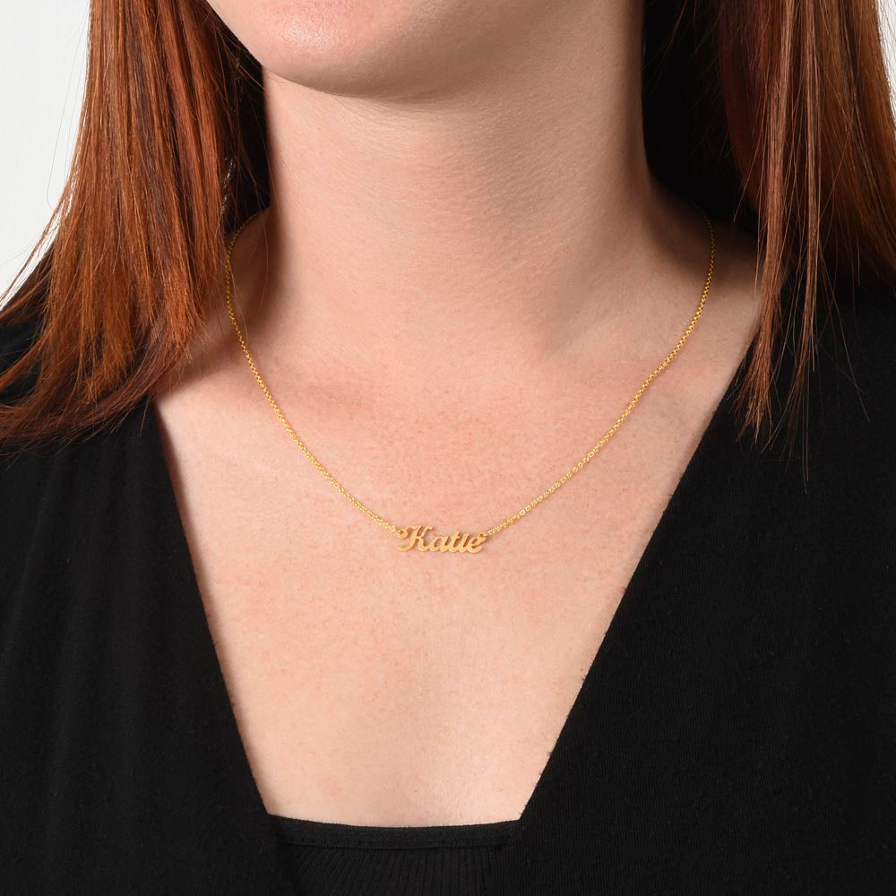 Classic Style Name Necklace - Teedubb Xsclusive