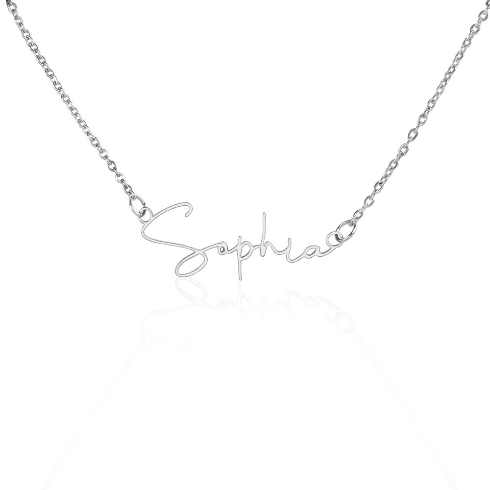Signature Style Name Necklace - Teedubb Xsclusive
