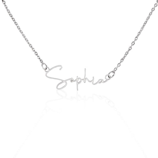 Signature Style Name Necklace - Teedubb Xsclusive