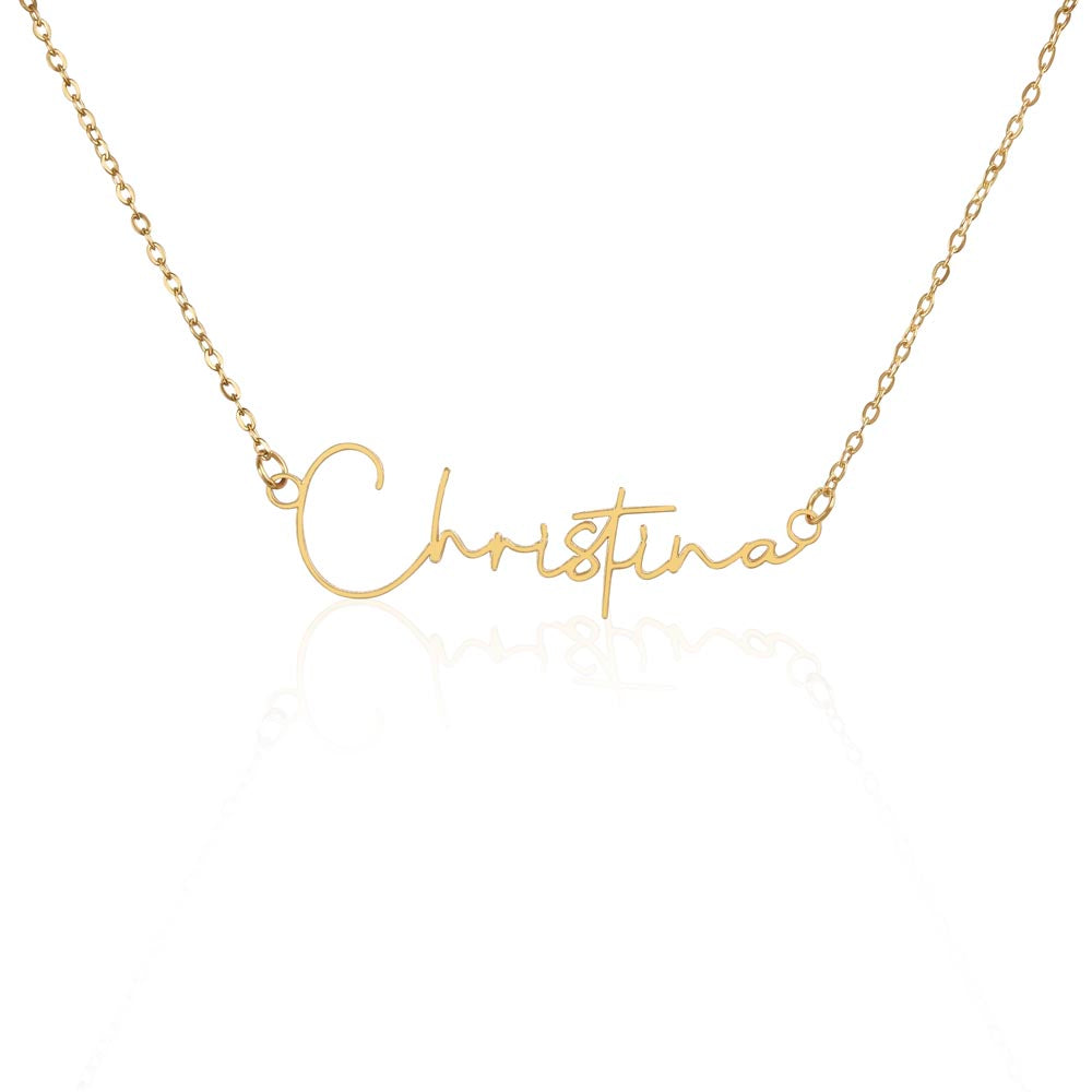 Signature Style Name Necklace - Teedubb Xsclusive