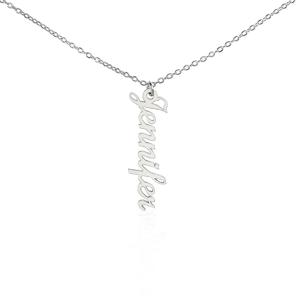 Classic Vertical Name Necklace - Teedubb Xsclusive