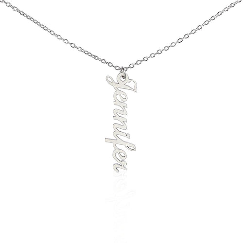 Classic Vertical Name Necklace - Teedubb Xsclusive