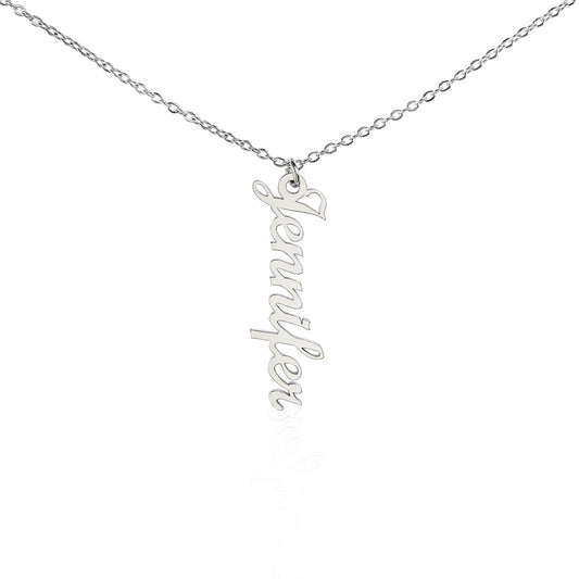 Classic Vertical Name Necklace - Teedubb Xsclusive