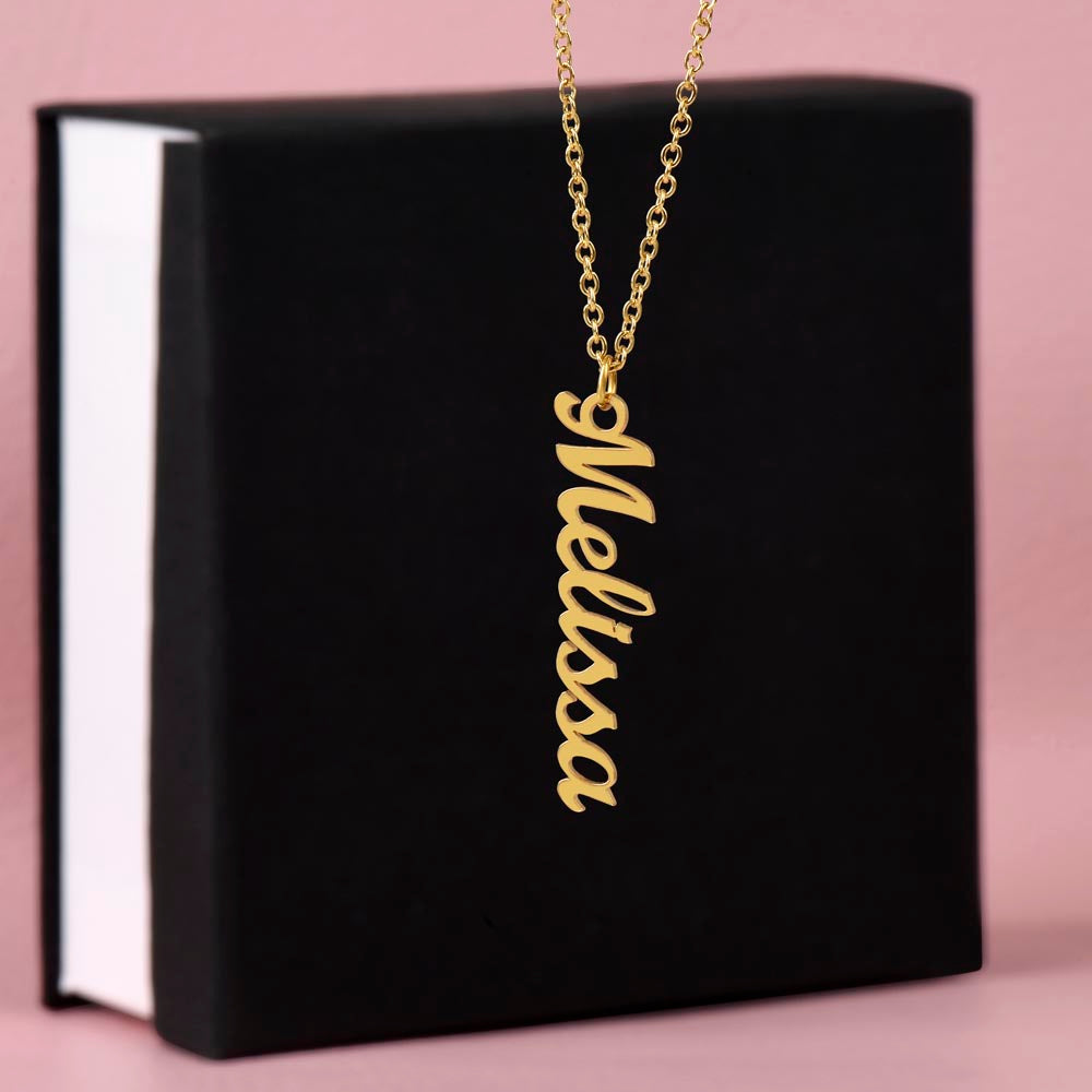 Classic Vertical Name Necklace - Teedubb Xsclusive