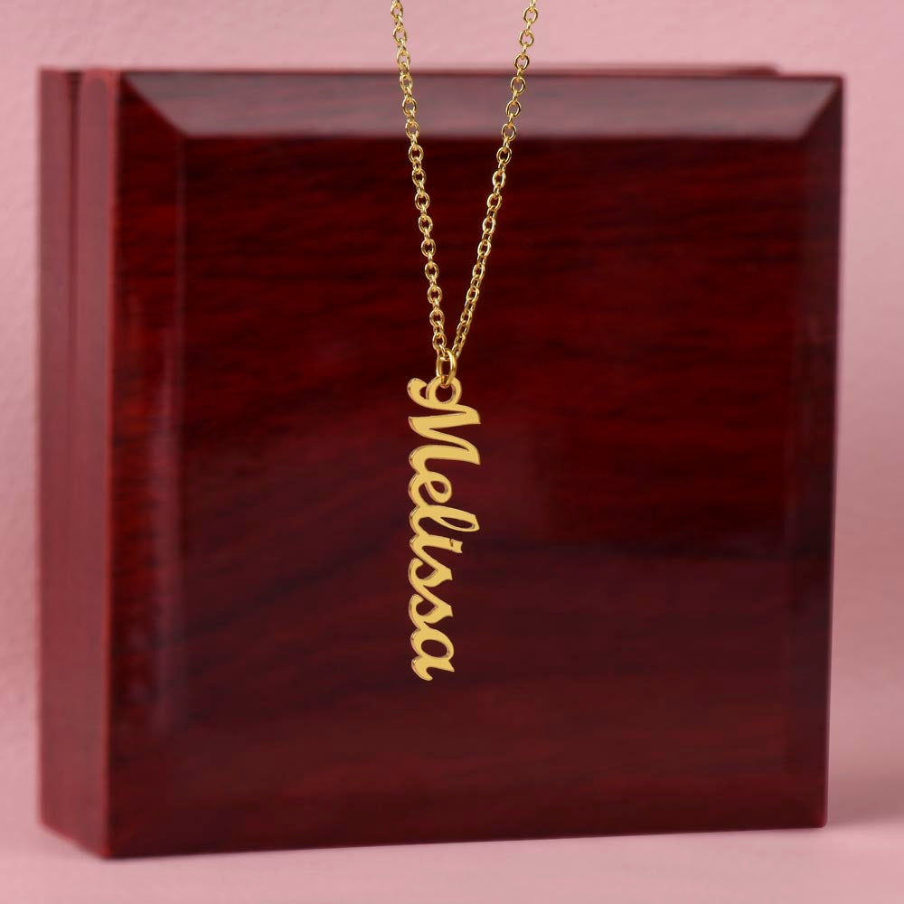 Classic Vertical Name Necklace - Teedubb Xsclusive