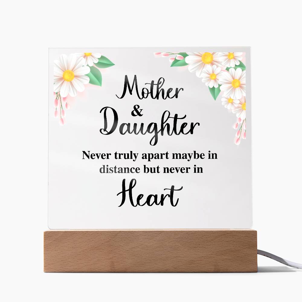 To My Daughter Distance – Acrylic Square - Teedubb Xsclusive