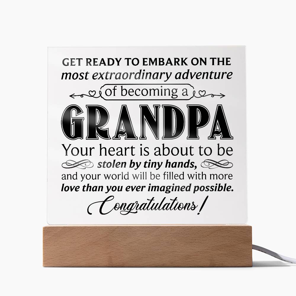 Grandpa – Acrylic Square - Teedubb Xsclusive
