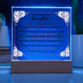 To My Beautiful Daughter – Acrylic Square - Teedubb Xsclusive