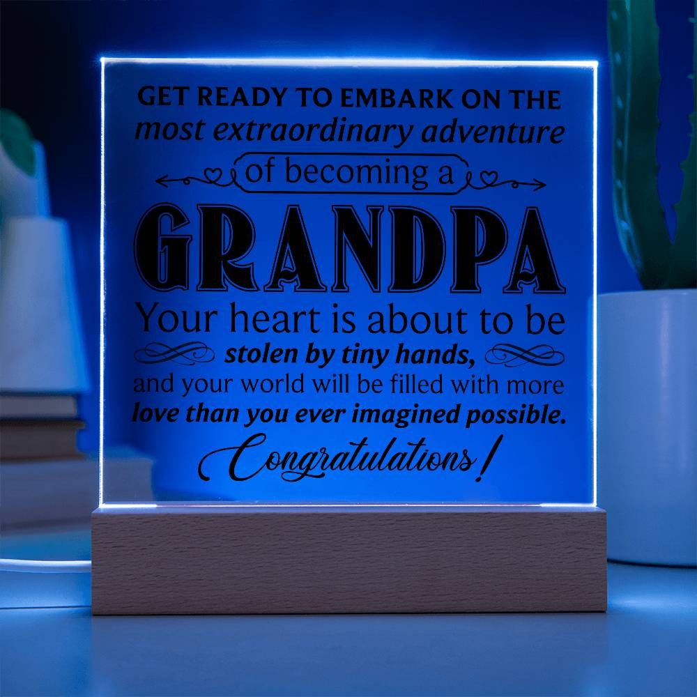 Grandpa – Acrylic Square - Teedubb Xsclusive