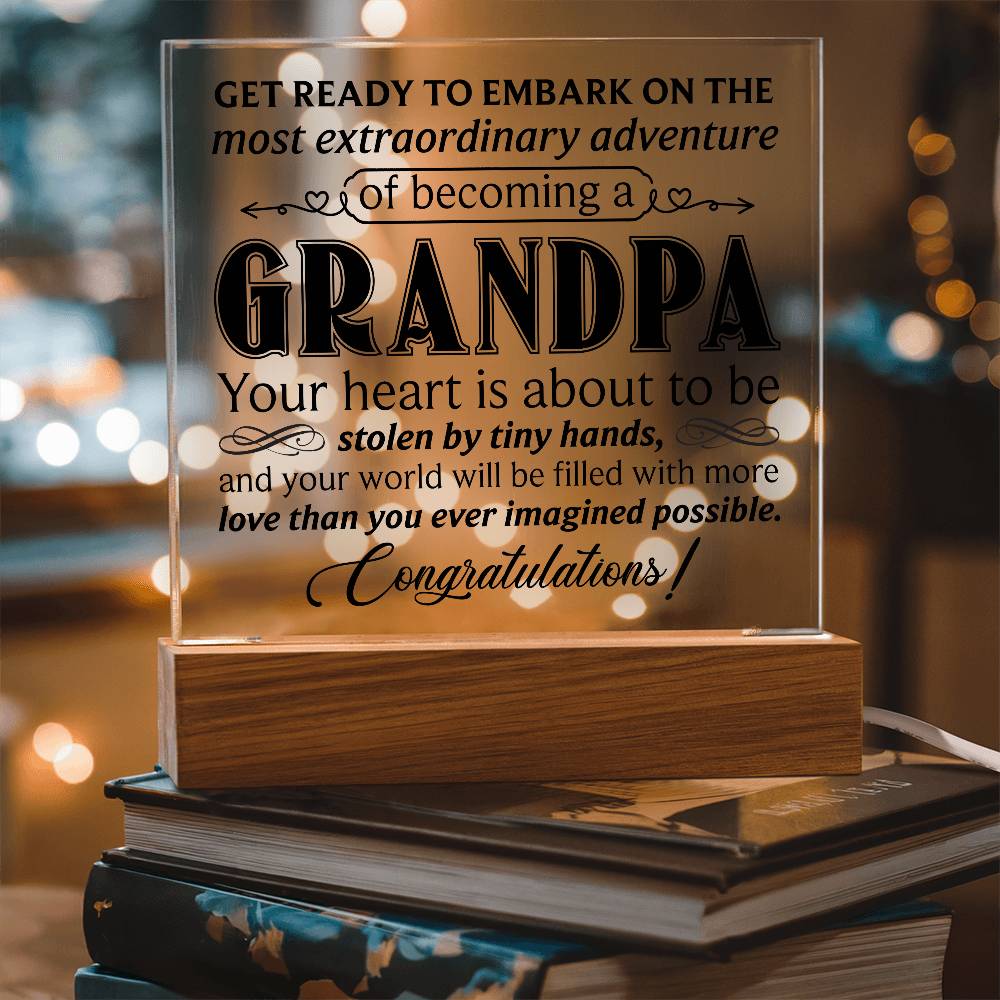 Grandpa – Acrylic Square - Teedubb Xsclusive