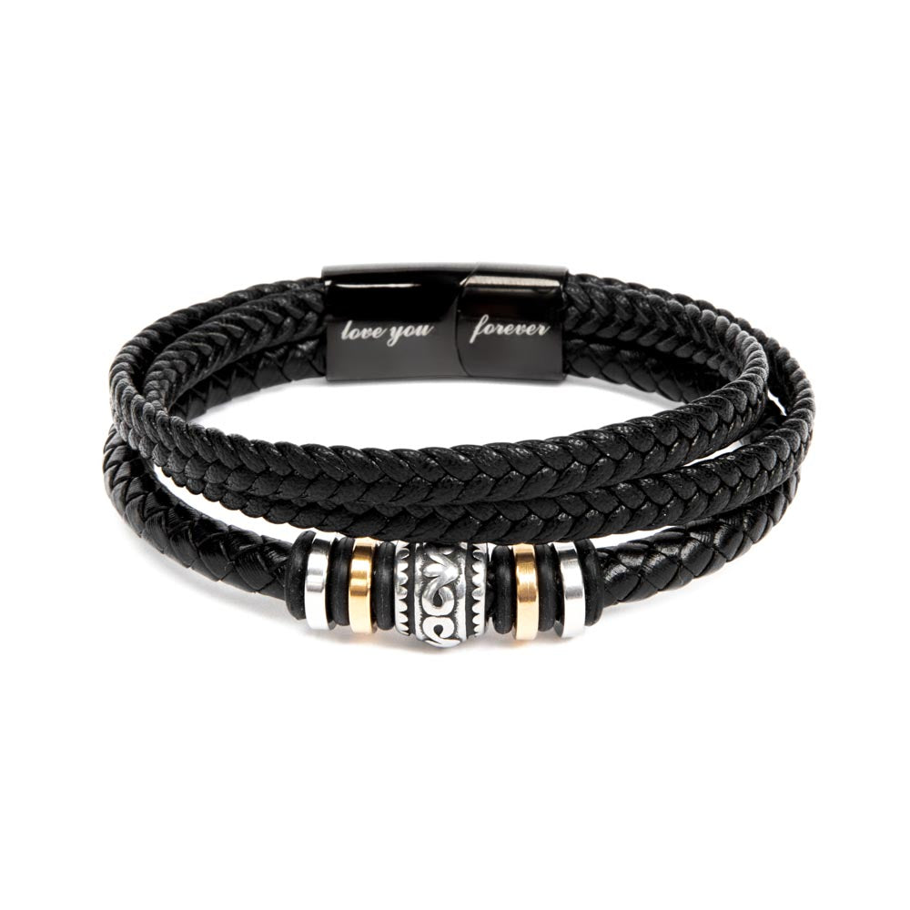 Never Forget Love You Forever (To My Grandson) – Bracelet - Teedubb Xsclusive