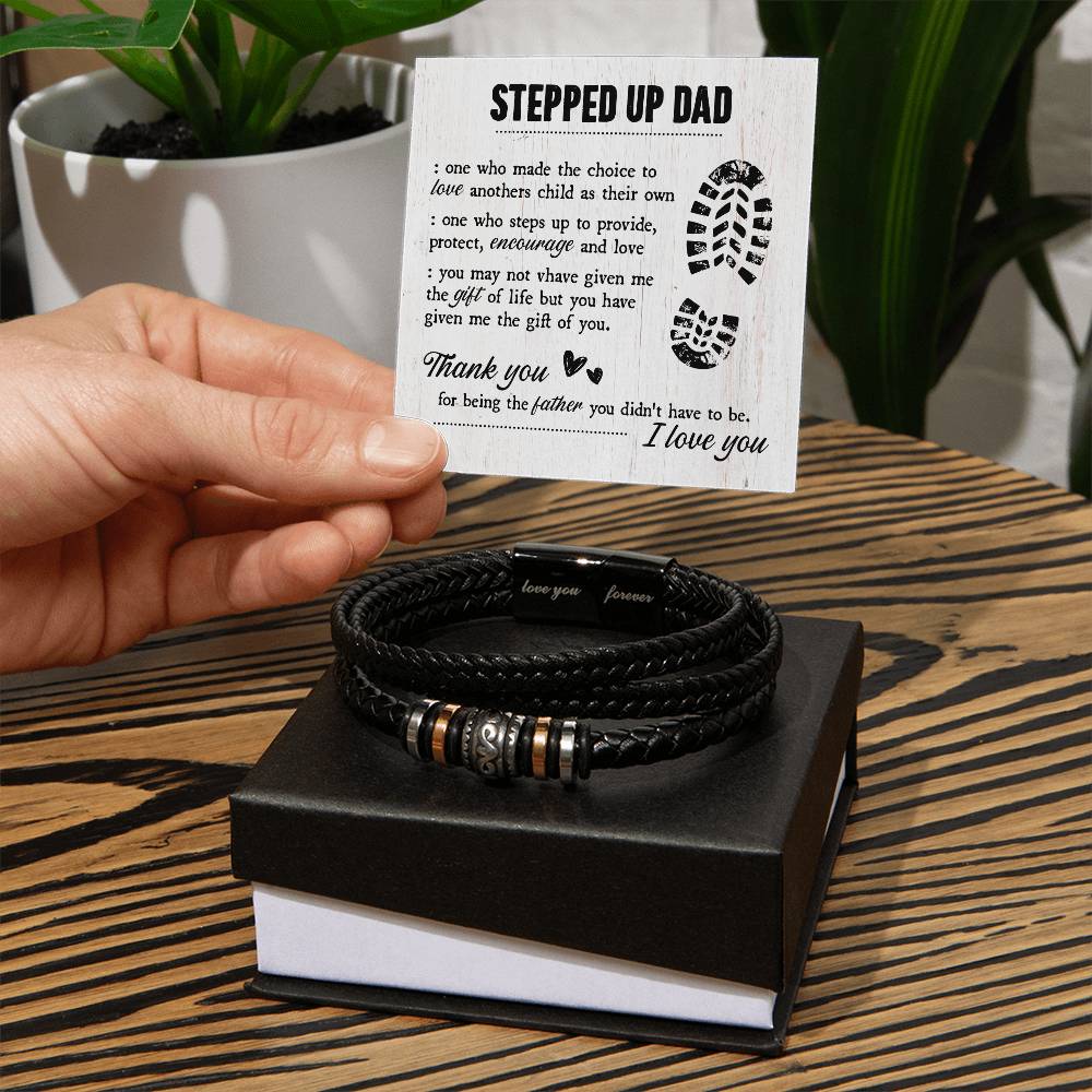 To My Stepdad Gift of Life – Bracelet - Teedubb Xsclusive