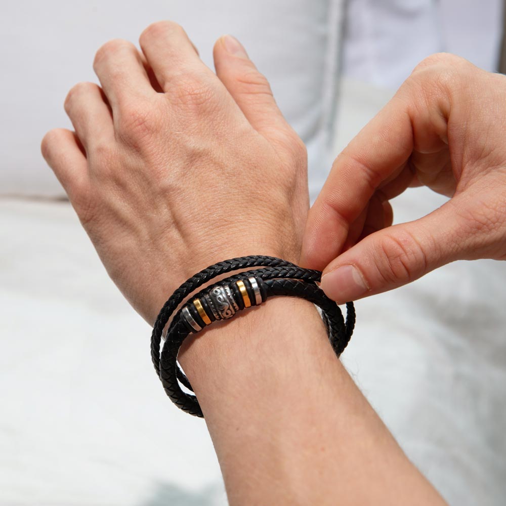Being Special - Mens Leather Bracelet - Teedubb Xsclusive