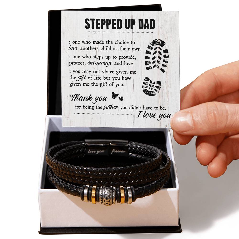 To My Stepdad Gift of Life – Bracelet - Teedubb Xsclusive