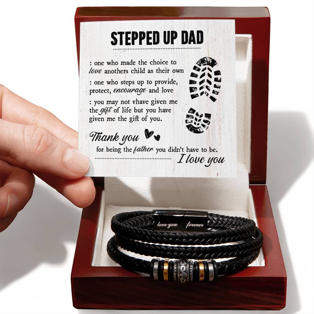 To My Stepdad Gift of Life – Bracelet - Teedubb Xsclusive