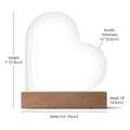 To My Daughter Proud – Acrylic Heart Plaque - Teedubb Xsclusive