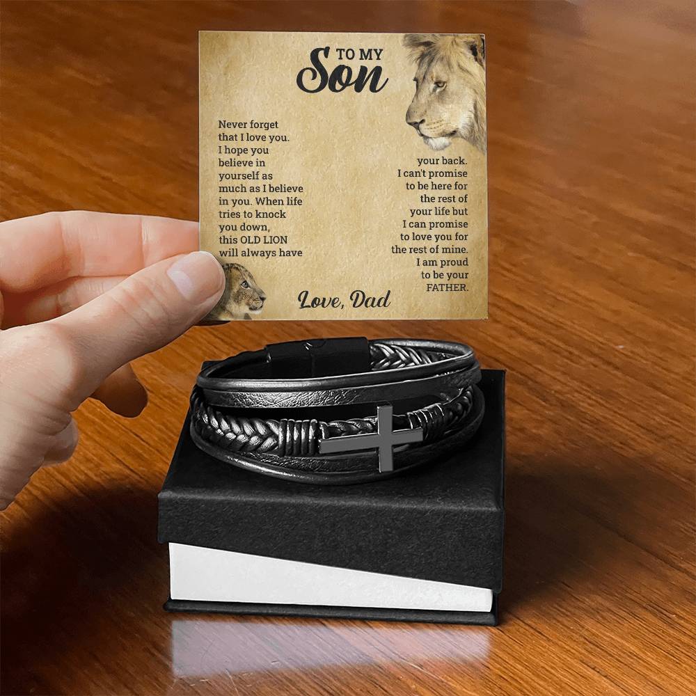 To My Son - Cross Bracelet - Teedubb Xsclusive