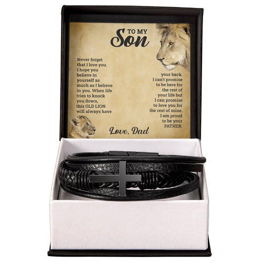 To My Son - Cross Bracelet - Teedubb Xsclusive