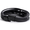 Proverbs 20:7 - Leather Cross Bracelet - Teedubb Xsclusive