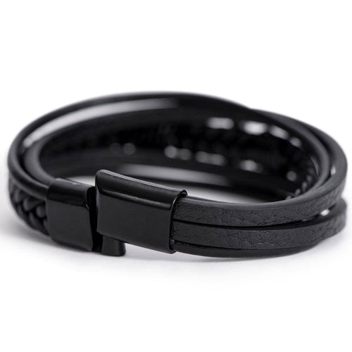 Calm to my Chaos - Leather Cross Bracelet - Teedubb Xsclusive