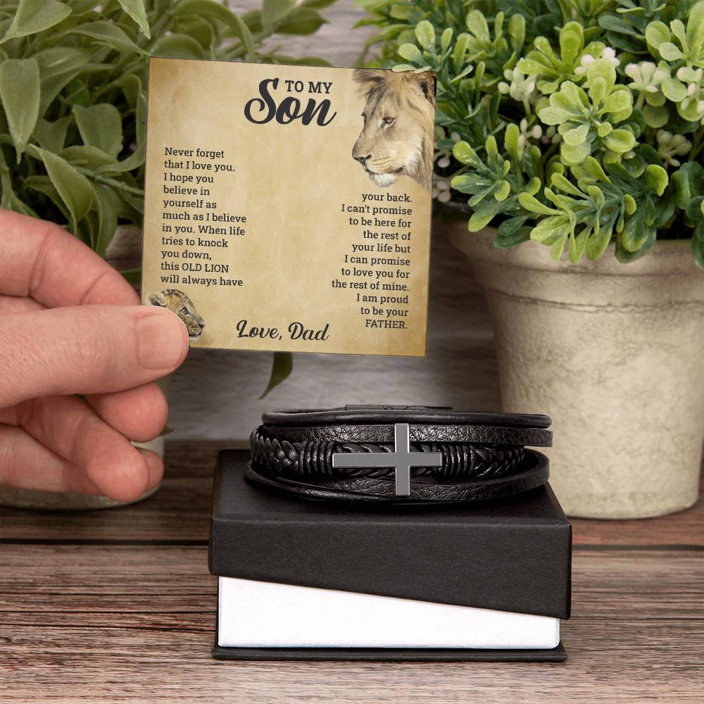 To My Son - Cross Bracelet - Teedubb Xsclusive