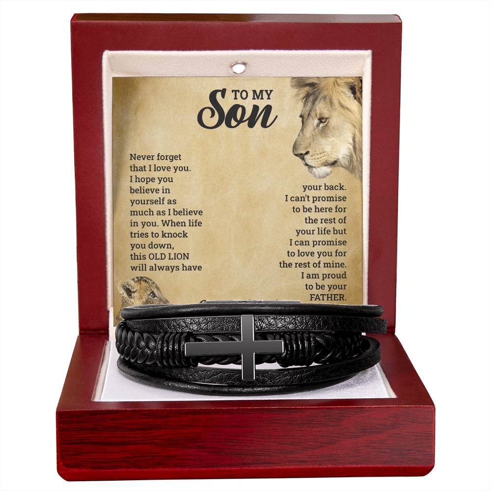 To My Son - Cross Bracelet - Teedubb Xsclusive
