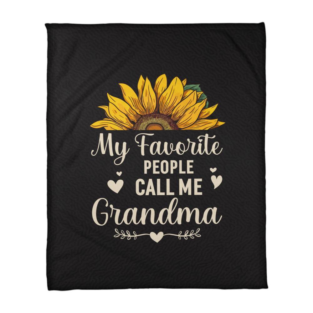 My Favorite People Call Me Grandma – Coral Fleece Blanket - Teedubb Xsclusive