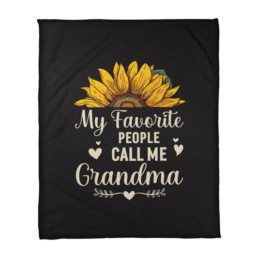 My Favorite People Call Me Grandma – Coral Fleece Blanket - Teedubb Xsclusive
