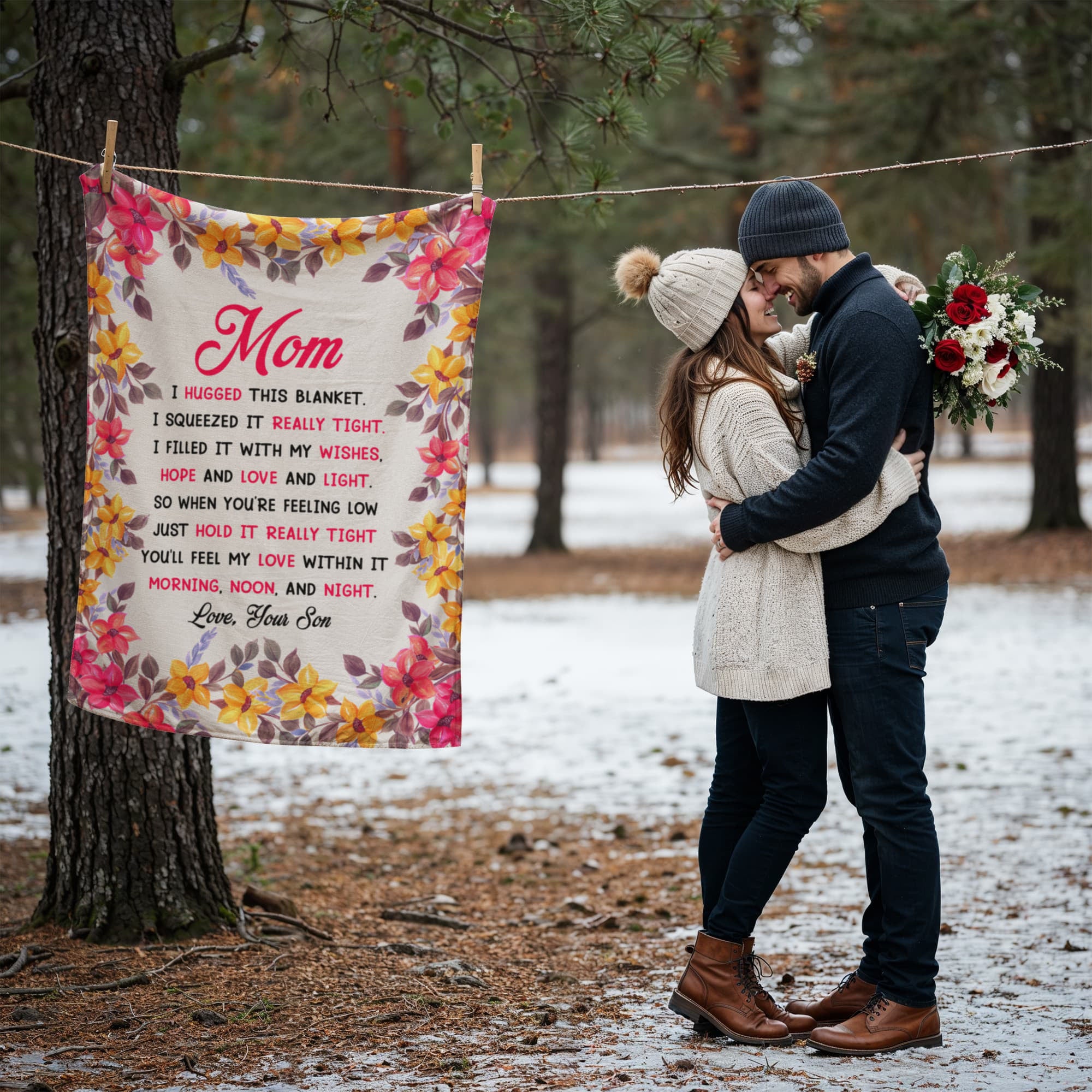 Mom You Will My Love In It – Coral Fleece Blanket - Teedubb Xsclusive