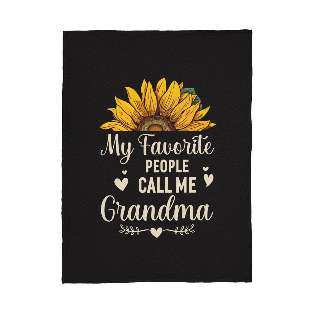 My Favorite People Call Me Grandma – Coral Fleece Blanket - Teedubb Xsclusive