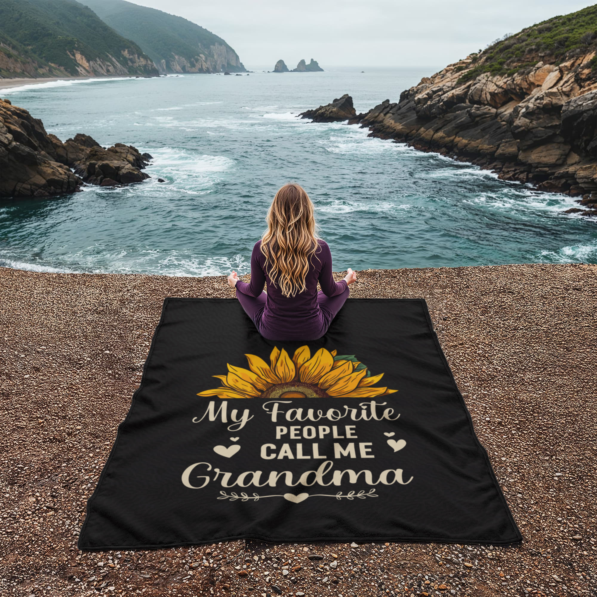 My Favorite People Call Me Grandma – Coral Fleece Blanket - Teedubb Xsclusive