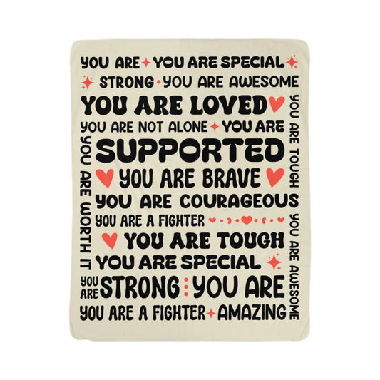 To My Daughter Braver (From Mom) – Sherpa Fleece Blanket - Teedubb Xsclusive