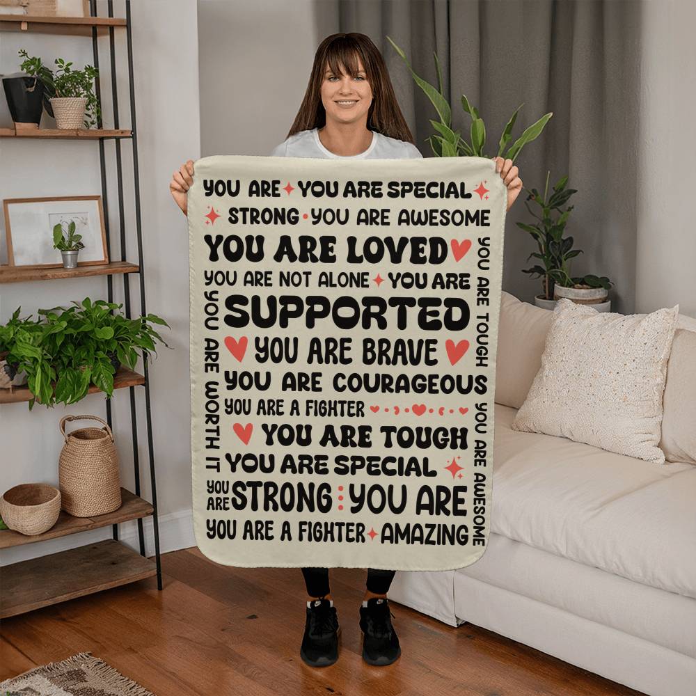 To My Daughter Braver (From Mom) – Sherpa Fleece Blanket - Teedubb Xsclusive