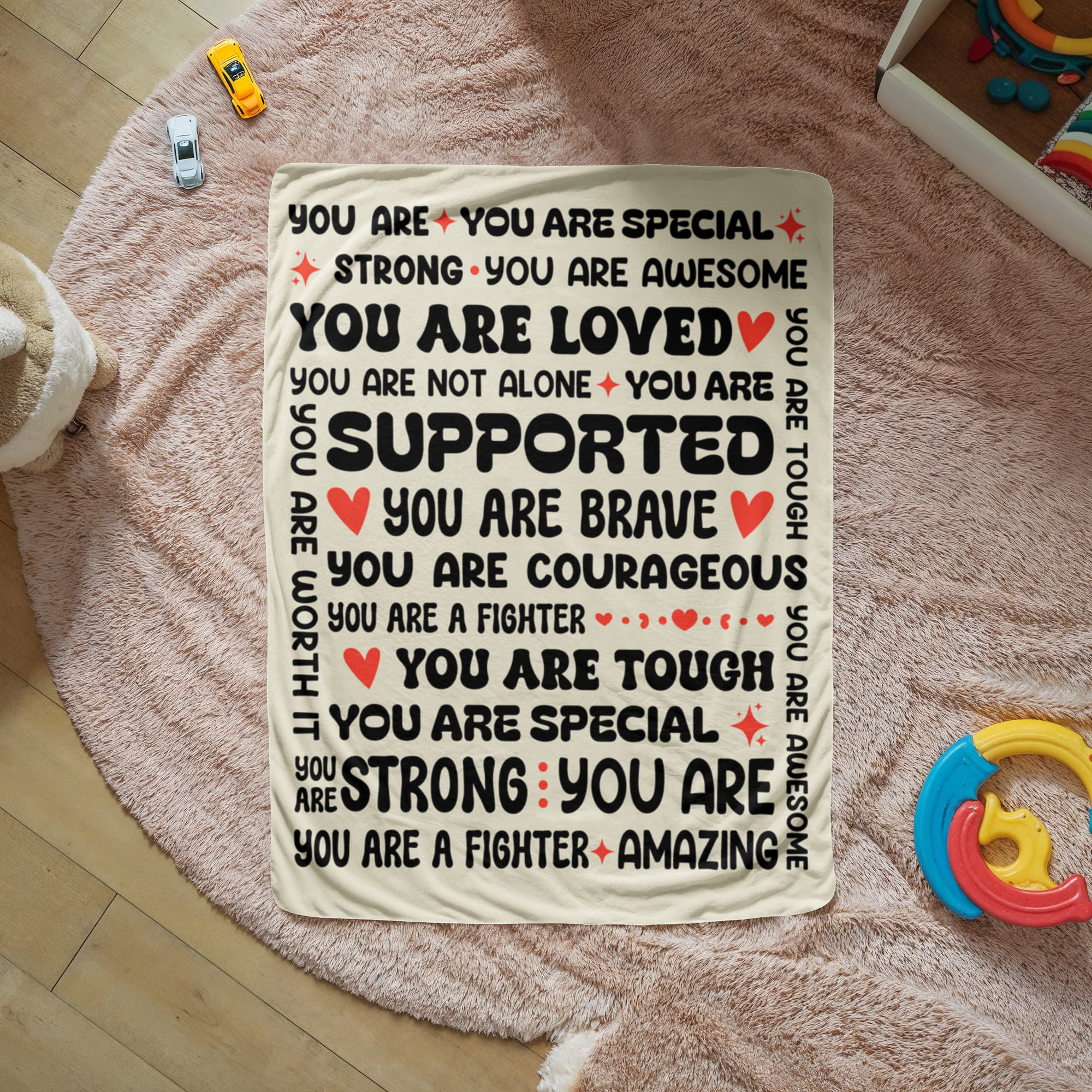 To My Daughter Braver (From Mom) – Sherpa Fleece Blanket - Teedubb Xsclusive