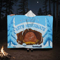 Let's Hibernate – Hooded Sherpa Fleece Blanket - Teedubb Xsclusive