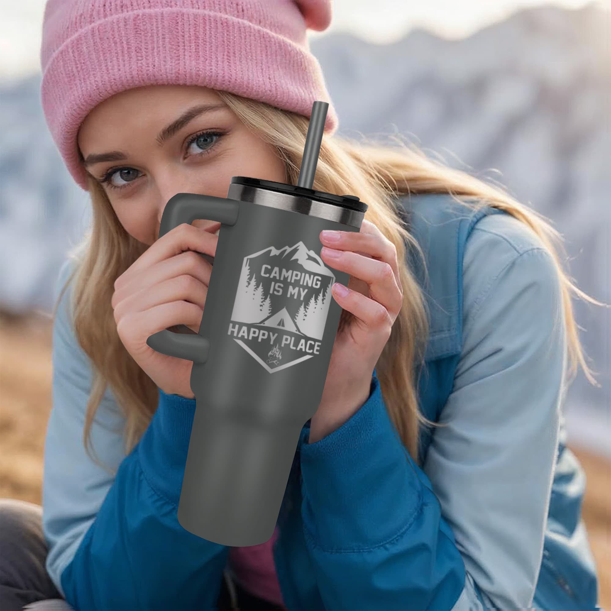 My Happy Place - Tumbler - Teedubb Xsclusive