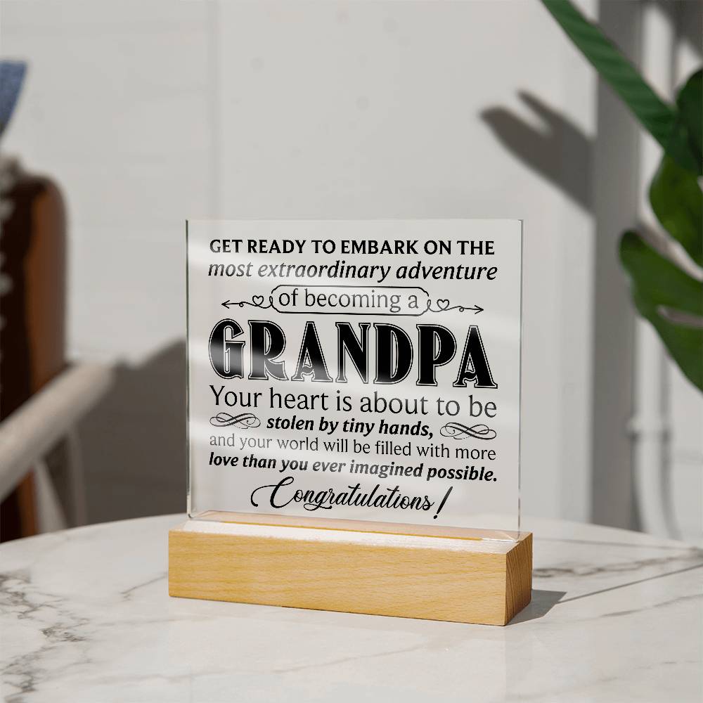 Grandpa – Acrylic Square - Teedubb Xsclusive