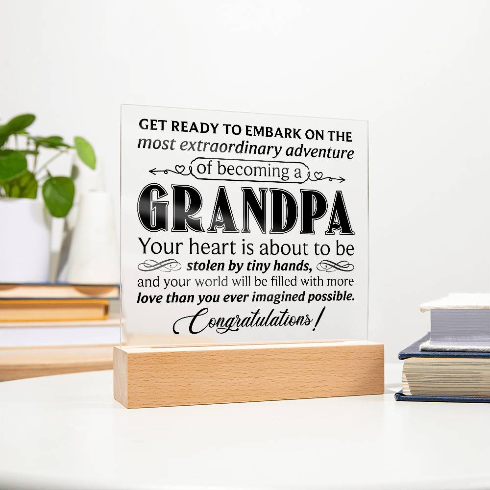 Grandpa – Acrylic Square - Teedubb Xsclusive