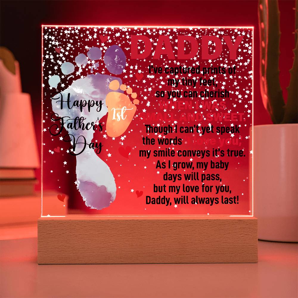 When I Was Small and Sweet - Acrylic Square - Teedubb Xsclusive