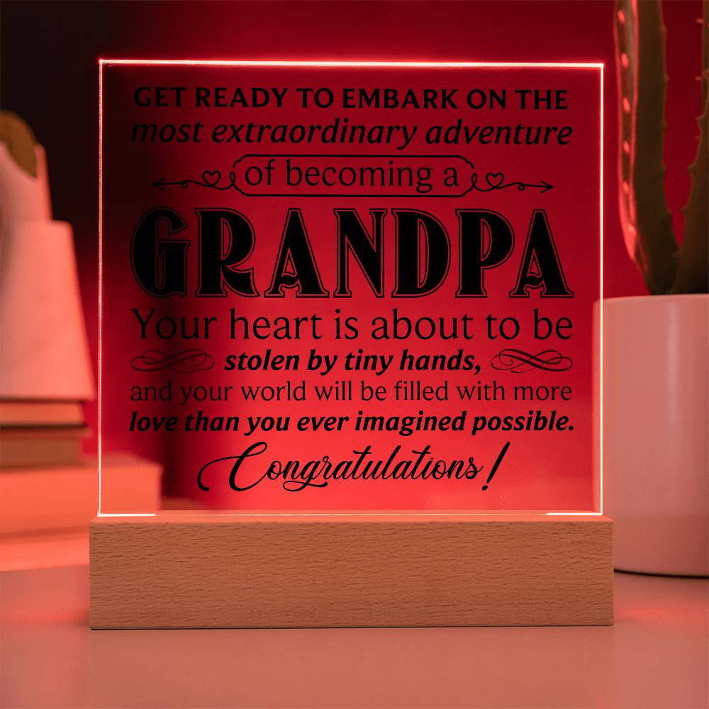 Grandpa – Acrylic Square - Teedubb Xsclusive
