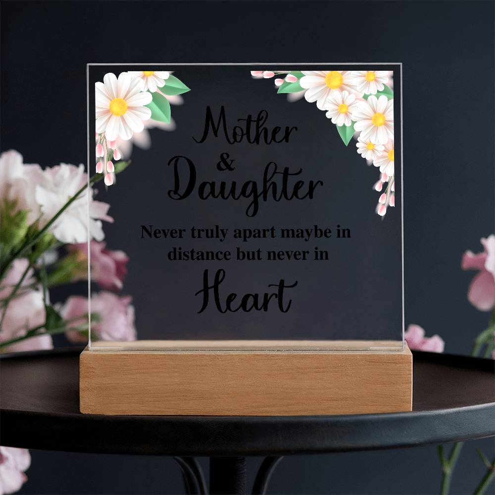 To My Daughter Distance – Acrylic Square - Teedubb Xsclusive