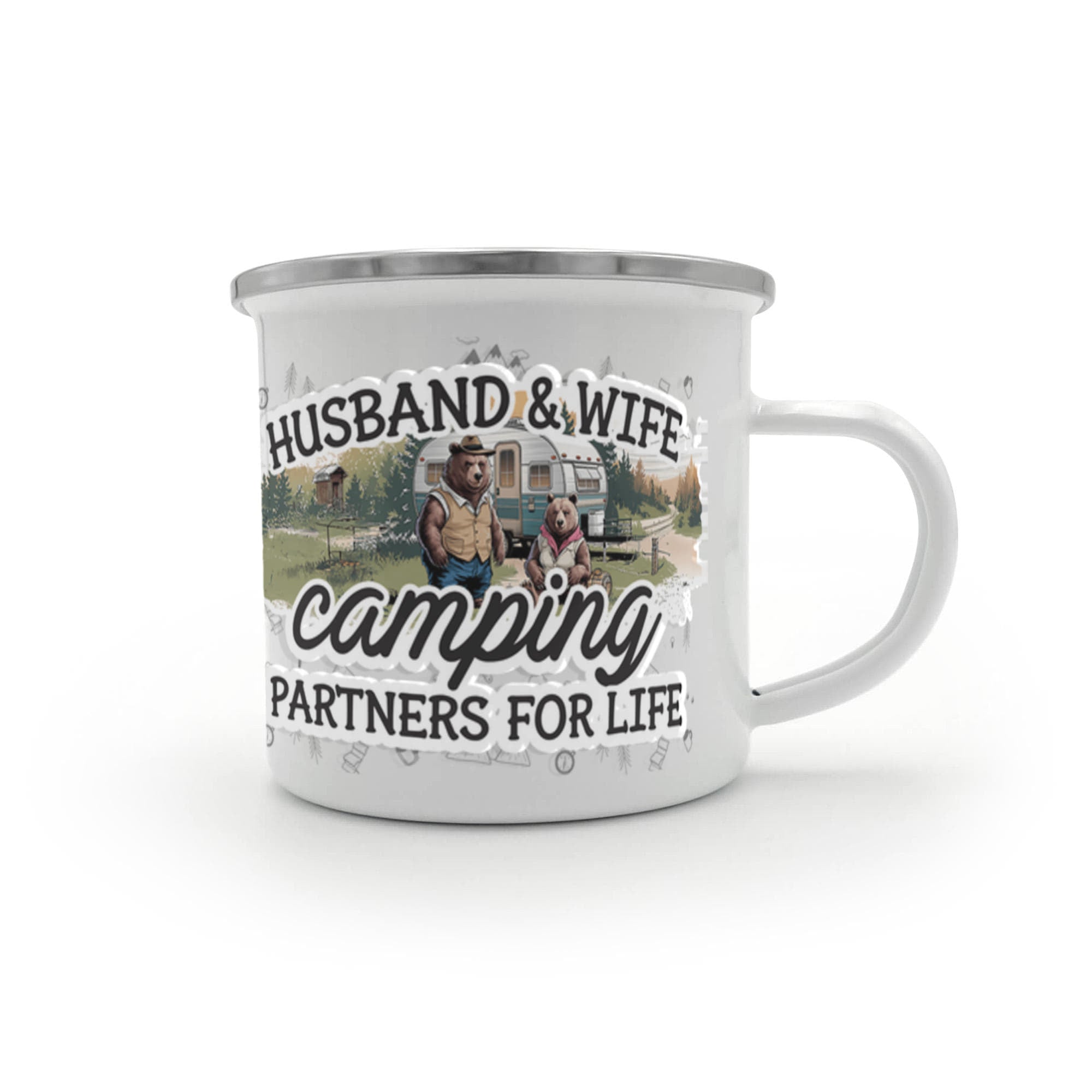 Camping Partners For Life - Camping Mug - Teedubb Xsclusive