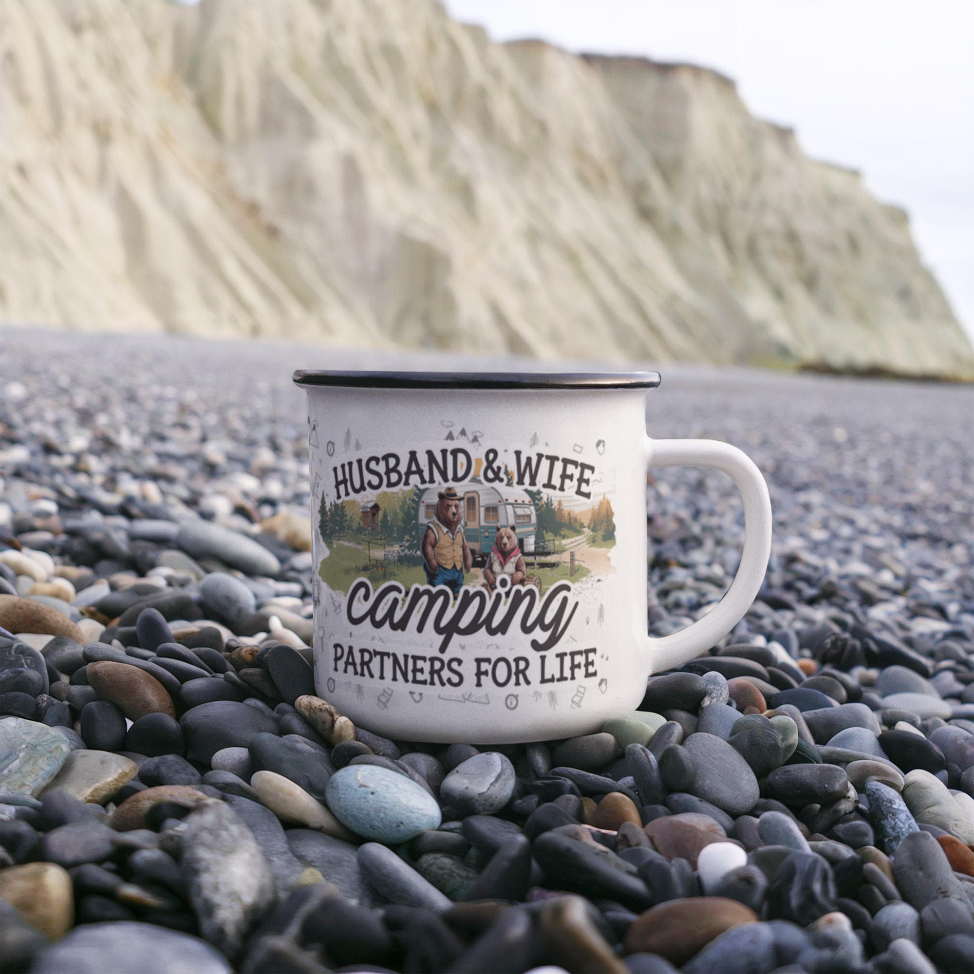 Camping Partners For Life - Camping Mug - Teedubb Xsclusive
