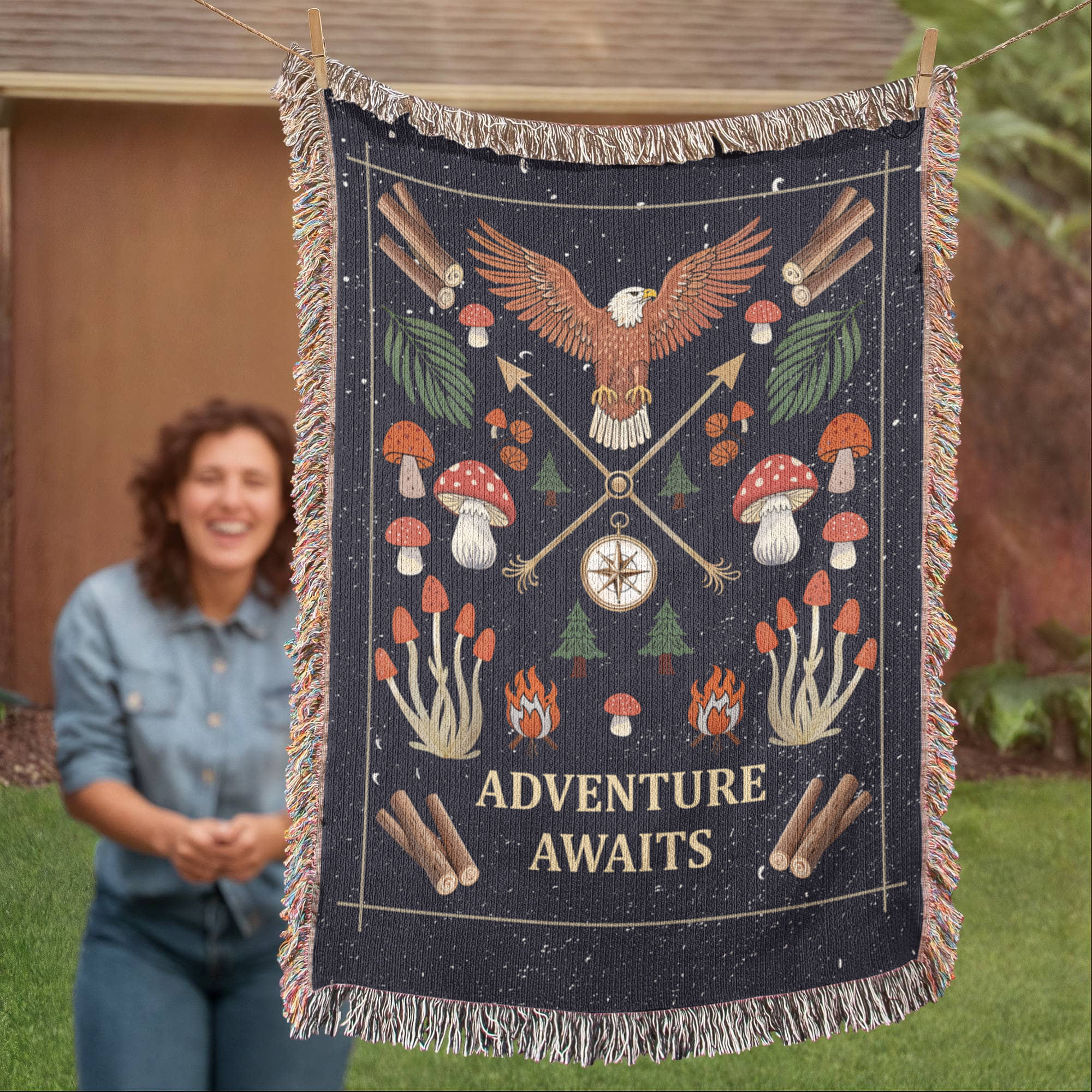 Adventure Awaits - Woven Blanket - Teedubb Xsclusive